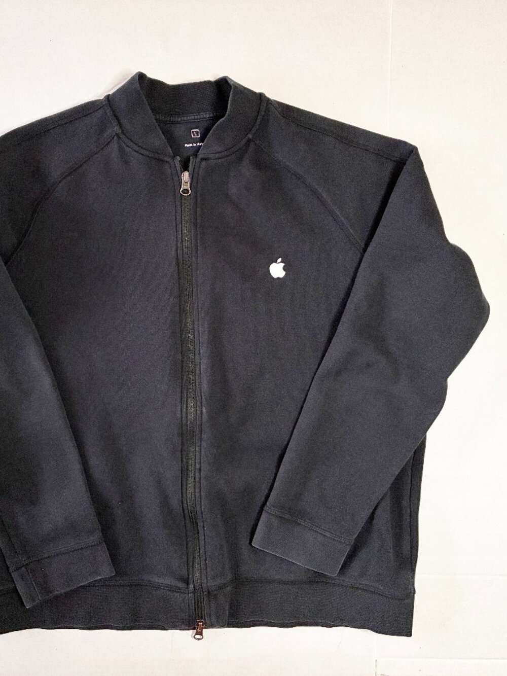 Apple Branded Store Employee Full Zip Track Jacket - Size L - Black